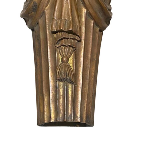 Antique Neoclassical Style Wall Bracket Sconce Shelf Copper - Picture 4 of 6